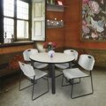Regency Round Tables > Breakroom Tables > Kee Round Table & Chair Sets, Wood|Metal|Polypropylene Top, Maple TB48RNDPLBPBK44GY